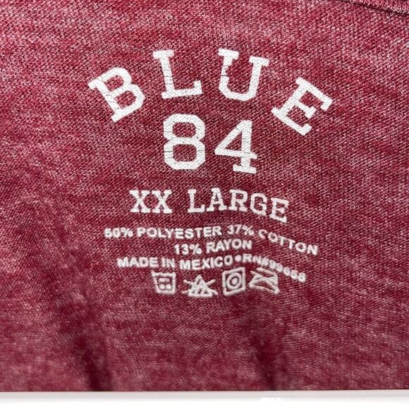 Blue 84 Mens Vancouver Canada Capilano 1889 Short Sleeve T-Shirt Maroon Size 2XL - Picture 4 of 4